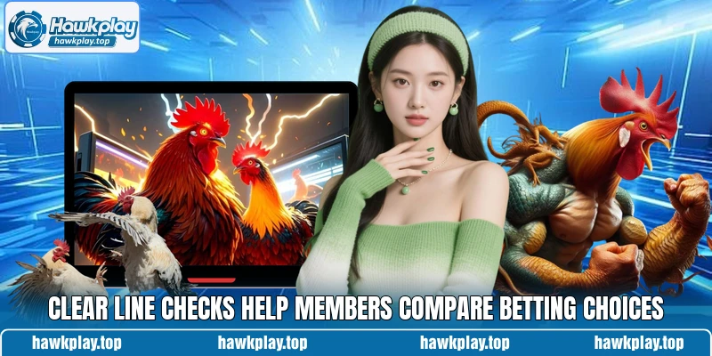 Clear line checks help members compare betting choices Clear line checks help members compare betting choices