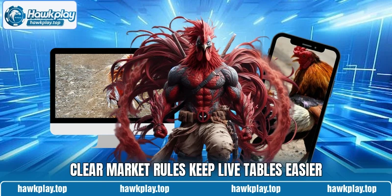 Clear market rules keep live tables easier