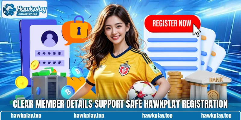 Clear member details support safe Hawkplay registration Clear member details support safe Hawkplay registration