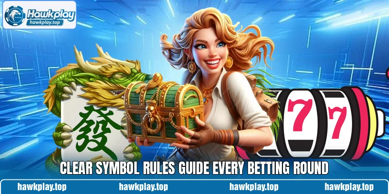 Clear symbol rules guide every betting round