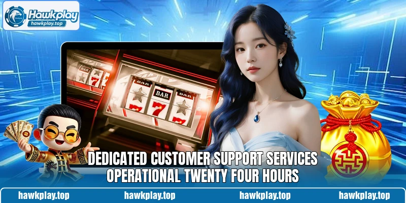 Dedicated customer support services operational twenty four hours