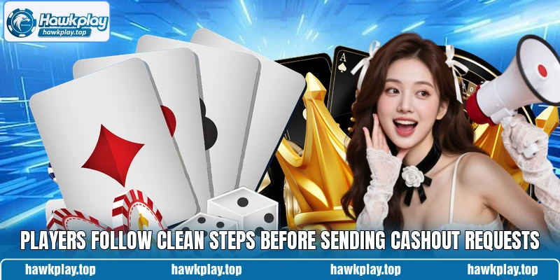 Players follow clean steps before sending cashout requests Players follow clean steps before sending cashout requests