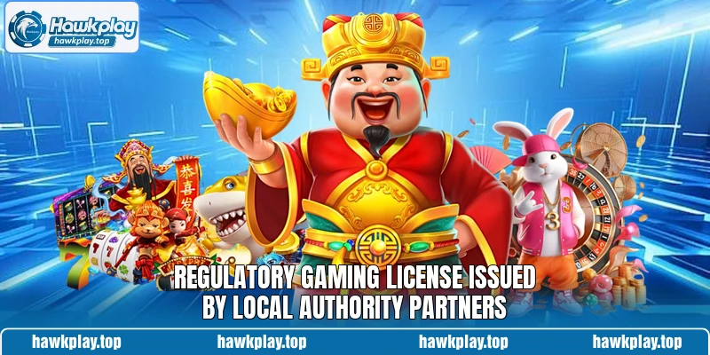 Regulatory gaming license issued by local authority partners