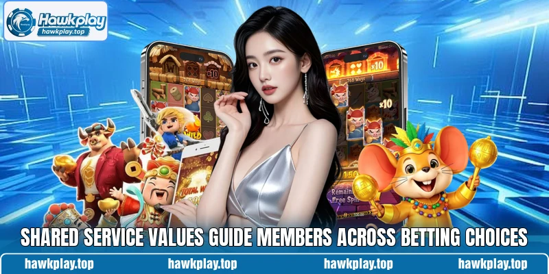 Shared service values guide members across betting choices Shared service values guide members across betting choices