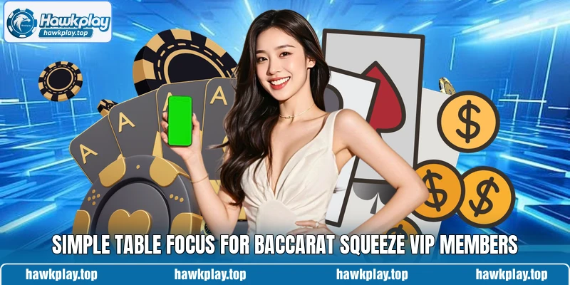 Simple table focus for Baccarat Squeeze VIP members Simple table focus for Baccarat Squeeze VIP members