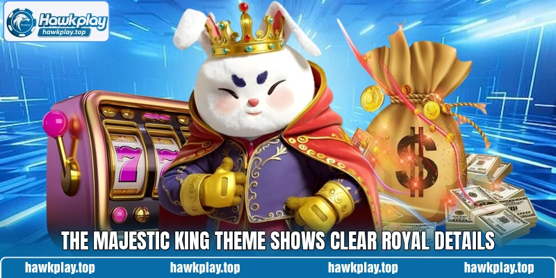 The Majestic King theme shows clear royal details
