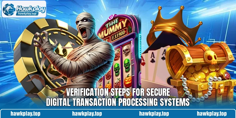 Verification steps for secure digital transaction processing systems